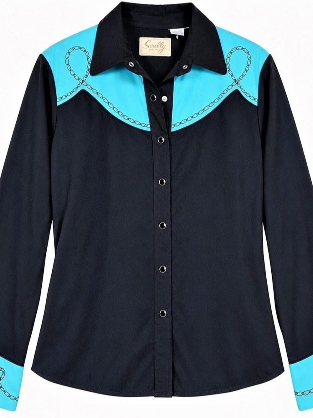 Scully Women's Horseshoe & Rose Embroidered Western Shirt Western Button Down